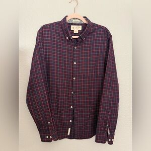 Original Penguin Red and Blue Plaid Casual Shirt. Super stylish